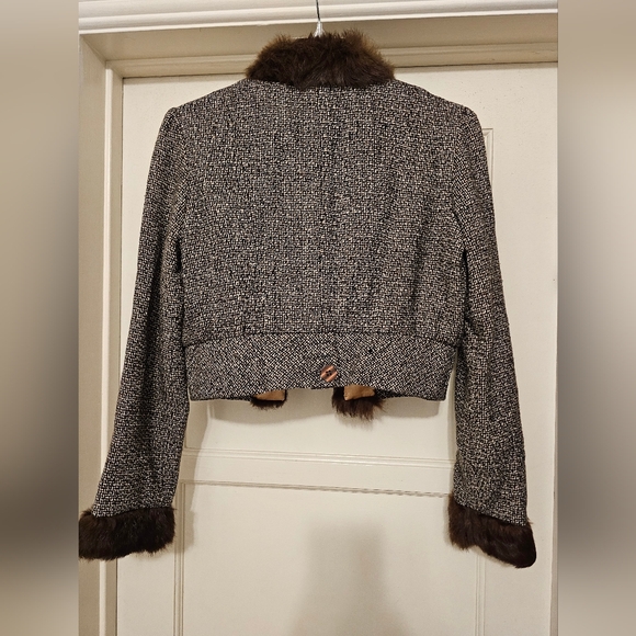 Wool Blend, Fur-trimmed Jacket - Picture 9 of 15